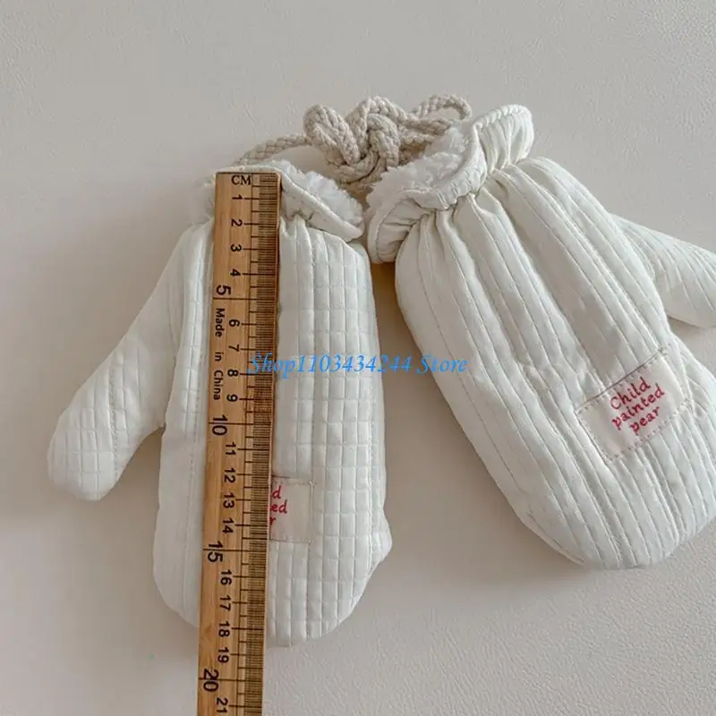 قفازات الأطفال القطنية للرضع قفازات الشتاء للأطفال الصغار قفازات دافئة ومريحة توفر الدفء والراحة لمدة 0-2 سنة