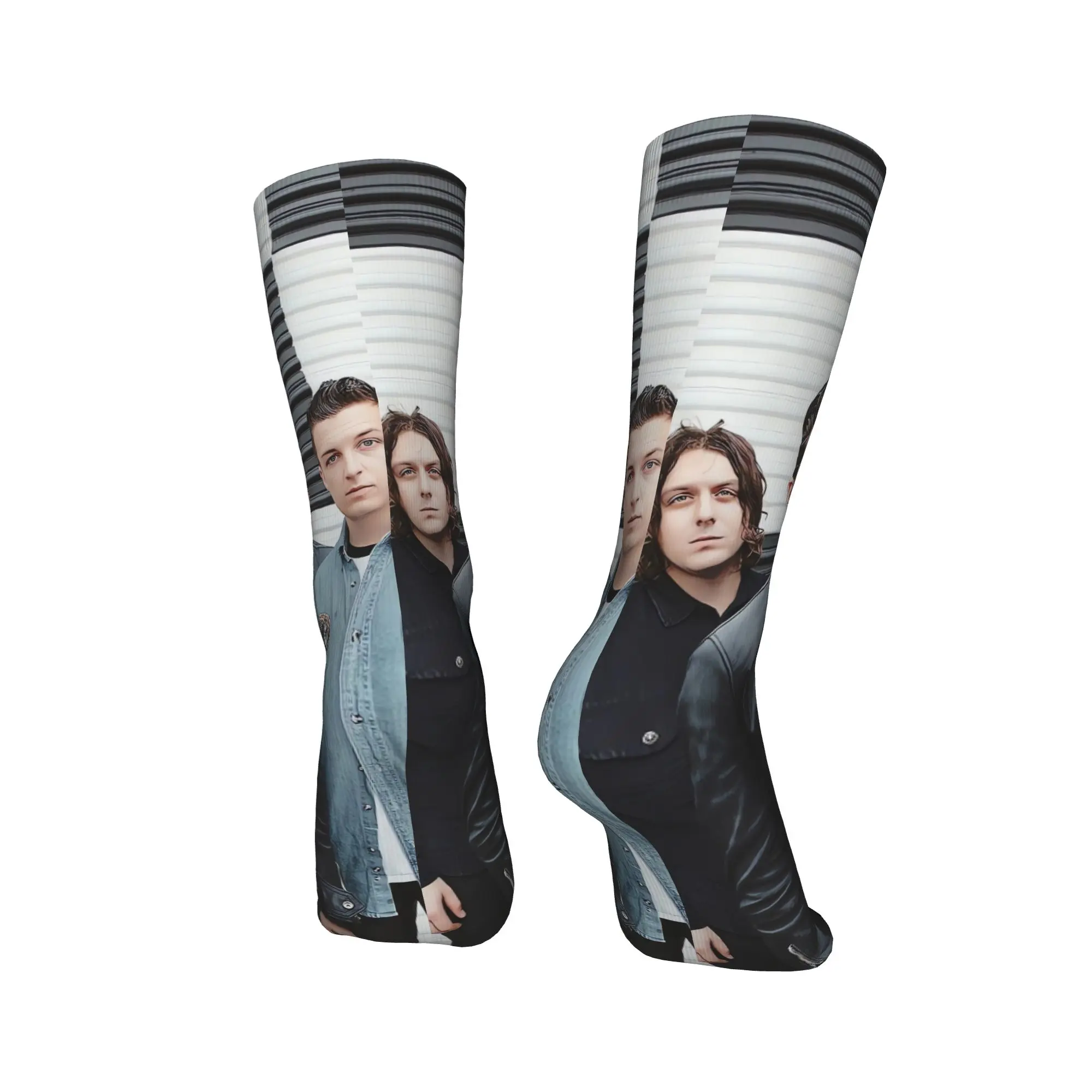 Rock Band Arctic Monkeys Socks Spring  Stockings Casual Men Medium Soft Socks Printed Running Non-Slip Socks view 4