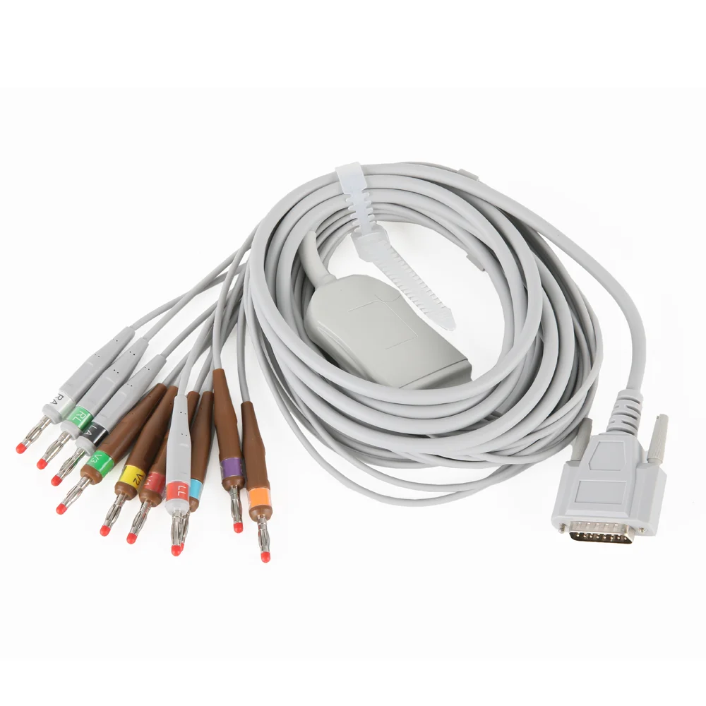 

Manufacturers suppliess Itamis SE-1200 SE-1201 medical consumables 12-lead EKG cable ECG cable and banana lead