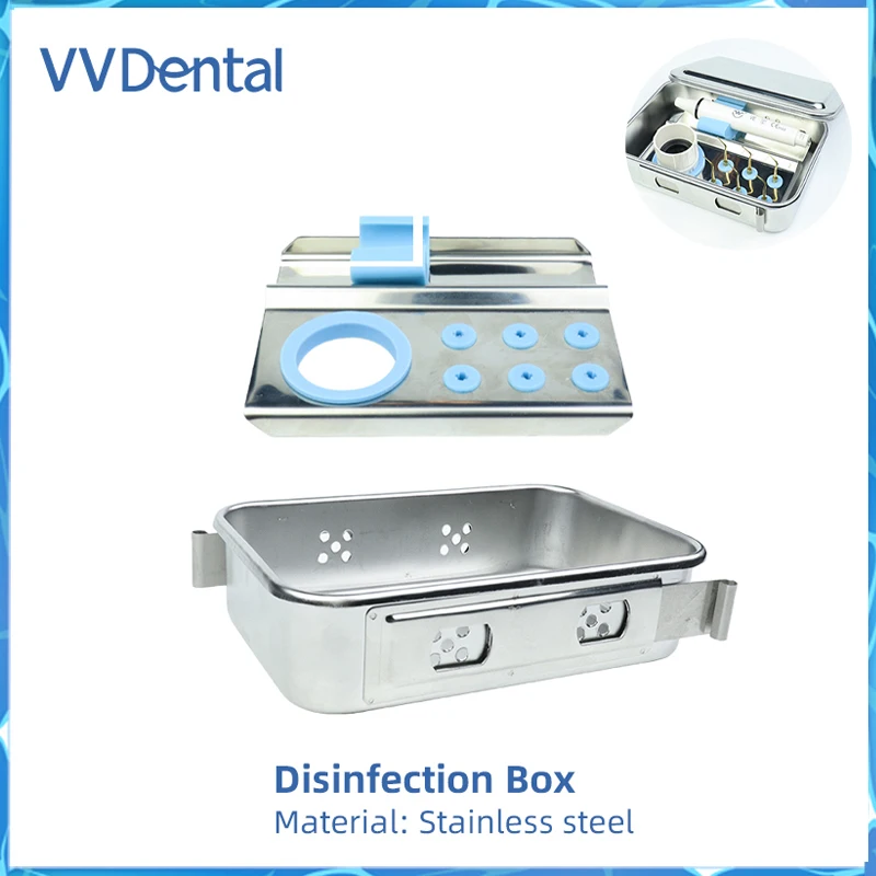 

VVDental Metal Disinfection Box Scaler Bone Knife Machine Piezoelectric Surgical Tip High Temperature Disinfection Rectangular