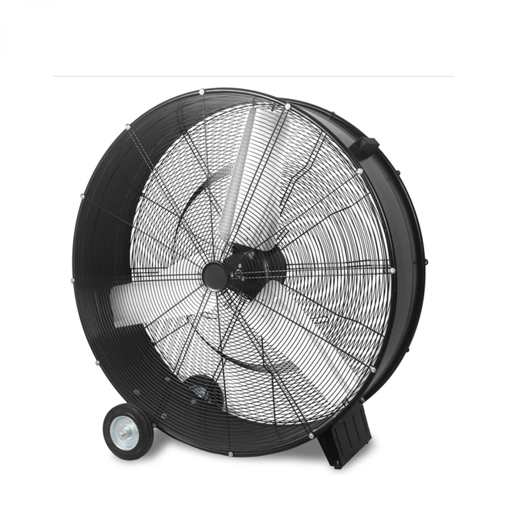 48 inch High air volume large range drum fan barrel fan for indoor, playground, green house, farm belt drive motor