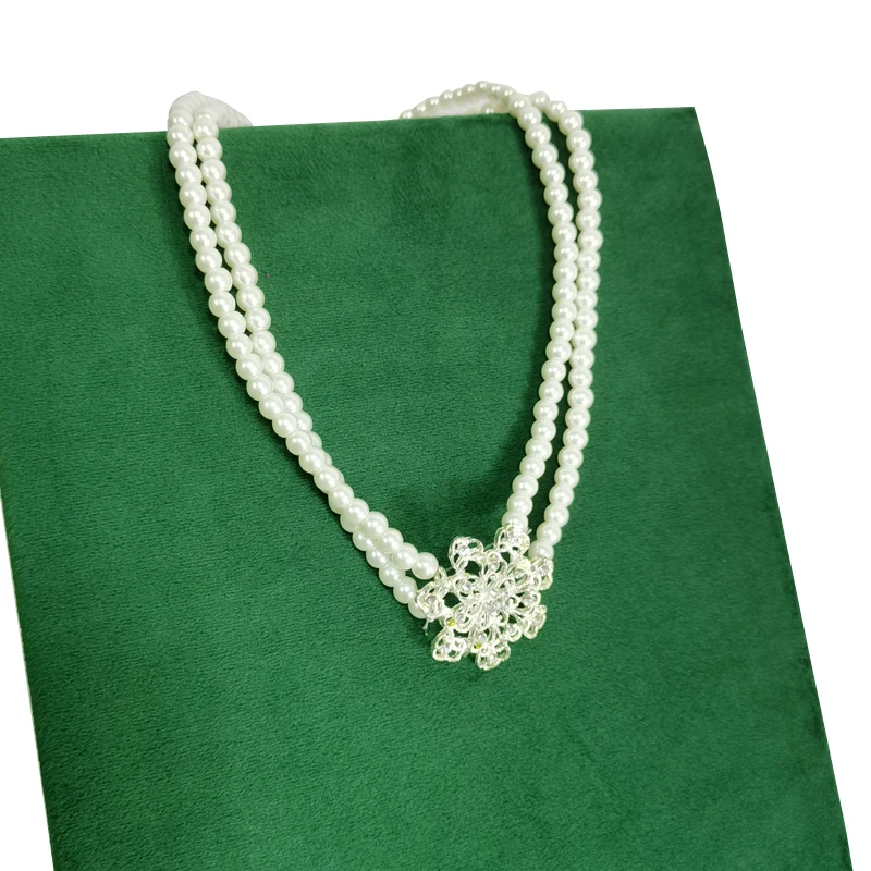 Luxurious Velvet Fabric Jewelry Organizer Mat Rectangular Jewelry Showcase Tray Earrings Bracelet Necklace Multicolor Tray
