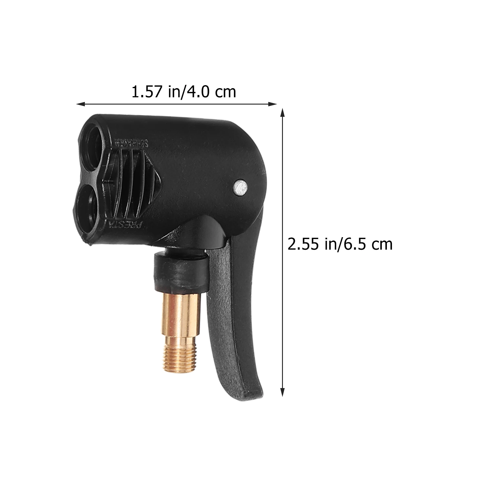 

2Pcs Car Valve Adapter Brass Air Chuck Quick Tire Inflator Valve Lever Plug Air Chuck Brass Tyre Inflator