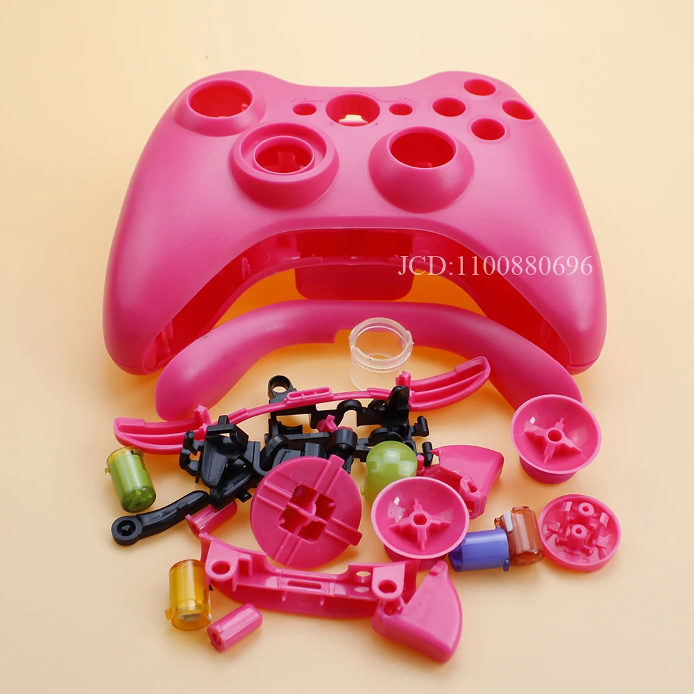 Picture 5: Plastic Chrome Hard Housing Shell Case For Xbox 360 Wireless Controller Front Back Cover With Full Set Buttons