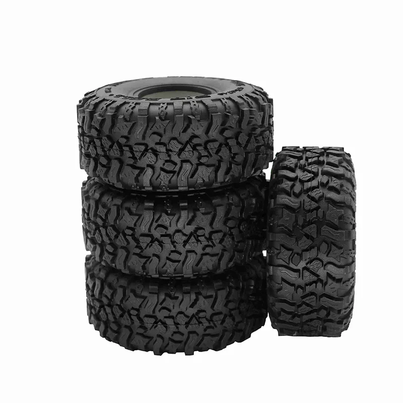 

4PCS 120MM 1.9Inch Rubber Tyres Wheel Tires for 1/10 RC Rock Crawler Axial SCX10 90046 AXI03007 Trxs TRX4 TF2 D90