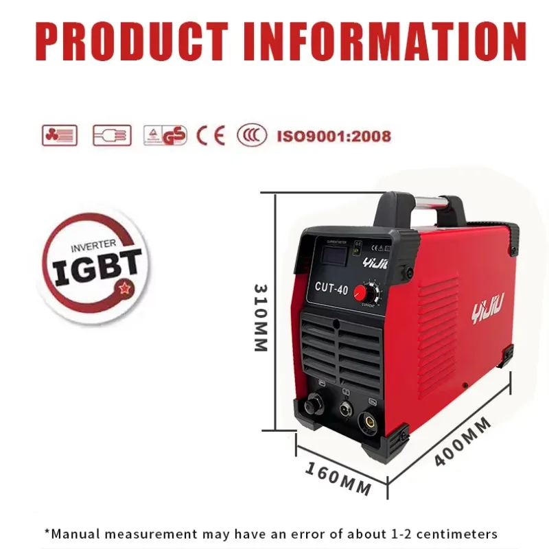 220 فولت 40A المحمولة البلازما القاطع رائجة البيع IGBT آلة قطع البلازما للكربون الصلب الفولاذ المقاوم للصدأ الألومنيوم النحاس