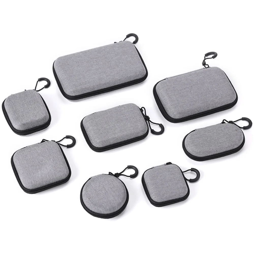 Shockproof Hard EVA Storage Bag Dust-proof Waterproof Earphone Storage Bag Prevent Scratches Portable Data Cable Organizer Bag