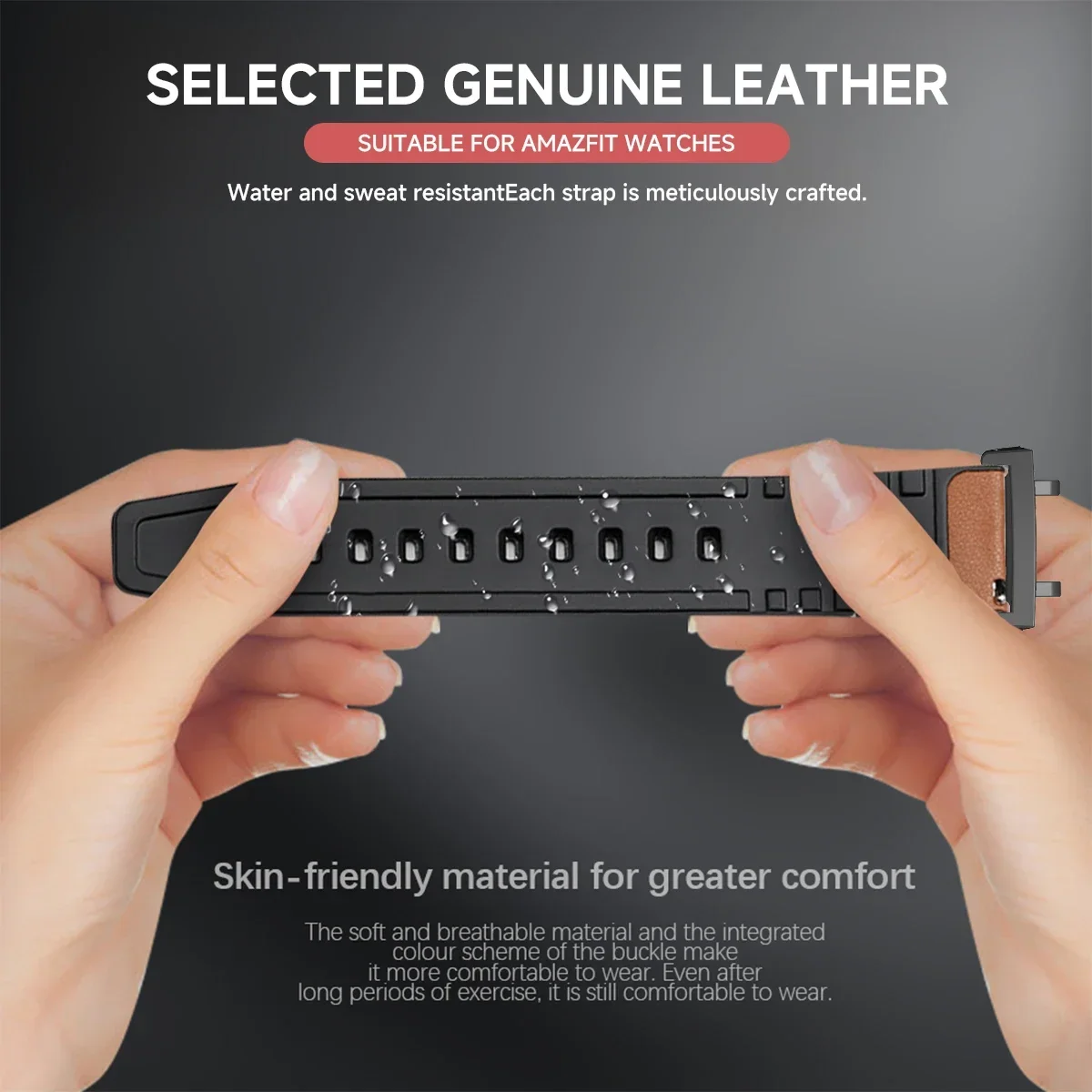 バンドレザーブレスレット Amazfit T-rex 2 3 ウルトラ Huami Amazfit Trex プロ TRex 時計バンドスマートウォッチスポーツストラップ Accessoeies