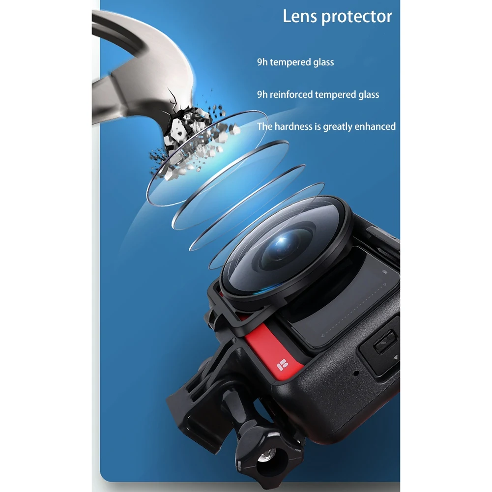 For Insta360 Lens Guards/Accessory For Insta 360 One R Dual-Lens 360 Mod Glass Cover Cap-N34R