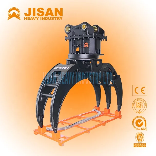 مرفق الحفارة Grapple Wood Log Grapple، Grapple الدوارة