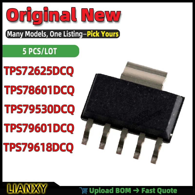 TPS79601DCQ TPS79618DCQ TPS79530DCQ TPS78601DCQ TPS72625DCQ SOT-223-6 LOW-DROPOUT LINEAR REGULATOR New Original