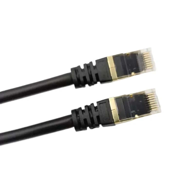 For Category 6 Network Cable CAT6 Dual Shielded Gigabit Network Jumper Pure Copper High Speed Network Cable Black 20 Meters view 3