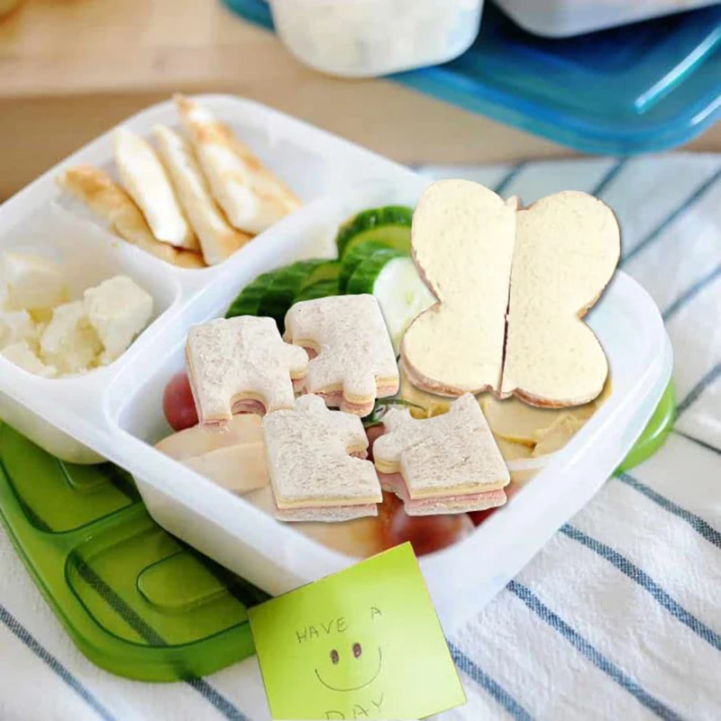 Sandwich-Ausstecher-Set für Kinder, Lebensmittel, Kekse, Brot, Formenbauer, Obst- und Gemüseformen, Schneidform, Backwerkzeuge für Kinder – Detail 13