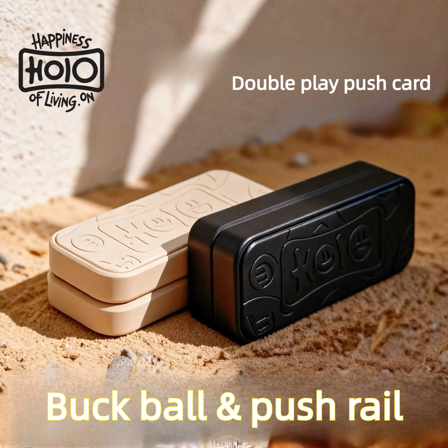 Juguete Antiestrés HOLO EDC Joyful de Doble Modo con Hebilla de Trinquete Densa y Bola de Empuje Directo para los Dedos