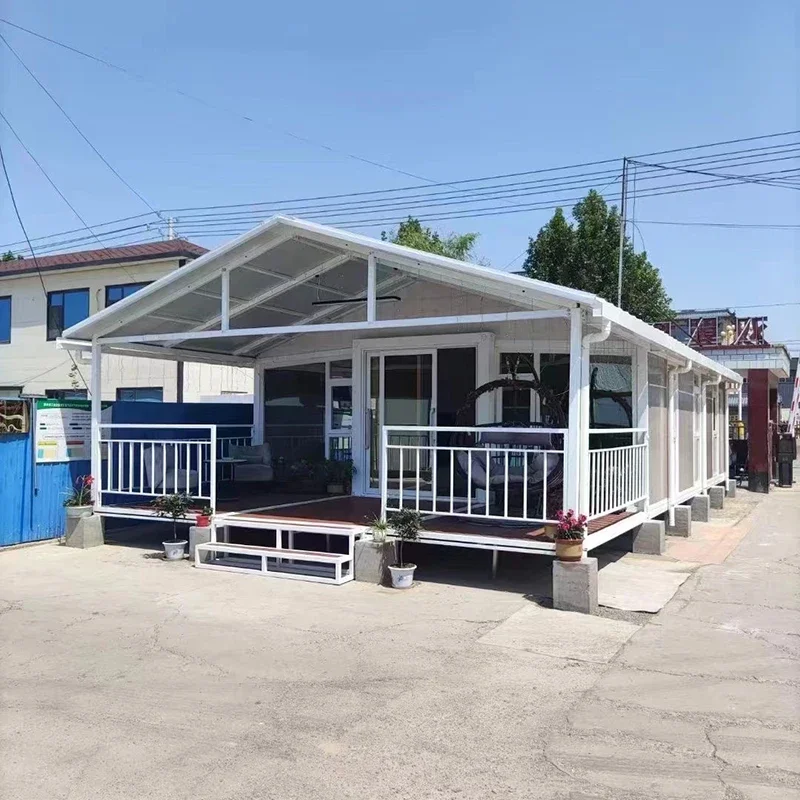 Fully Equipped Mostly Furnished 20F 40F Folding Expanding Granny Flat Sea Containerized Houses