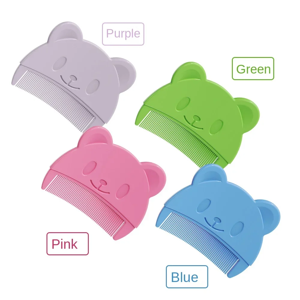 Urso bonito em forma de pente para bebê recém-nascido, bebês, meninos e meninas, cabelo fetal, shampoo, macio, remover escala fetal
