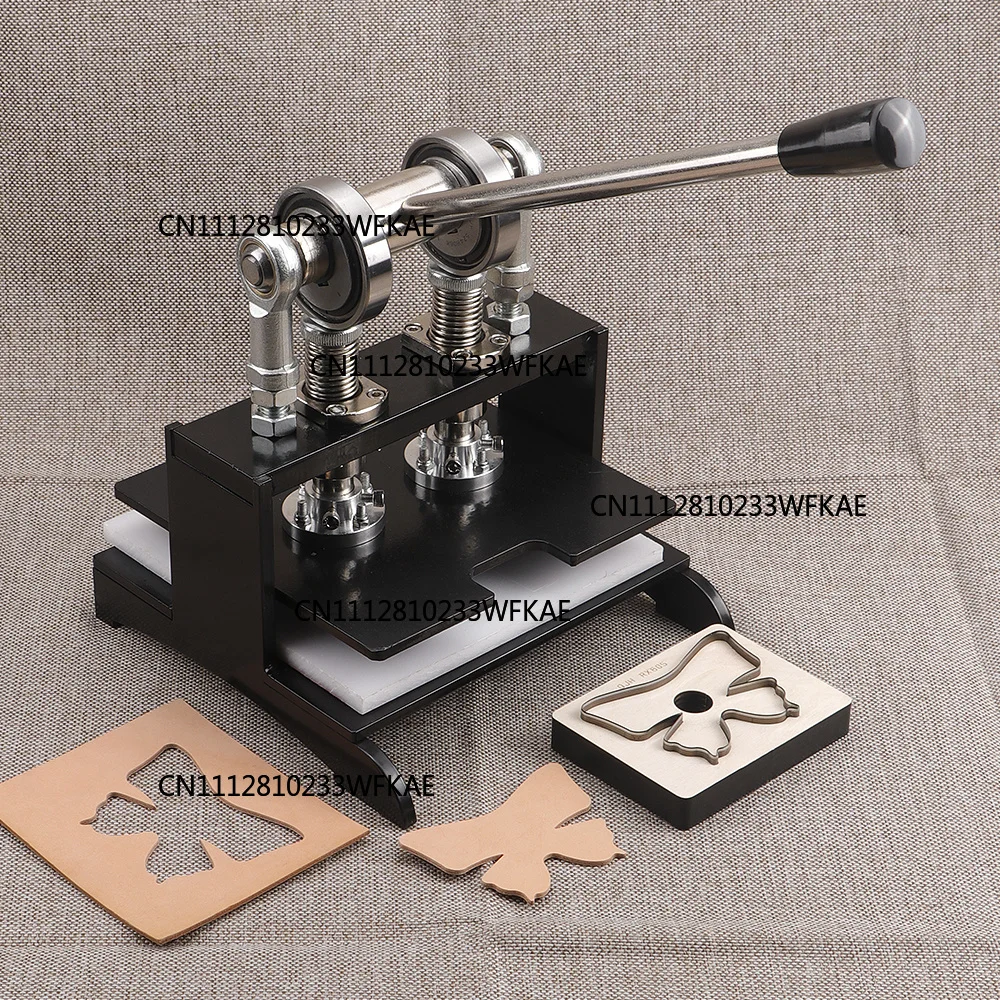 Heavy-Duty Handmade Leather Cutting Machine, Embossing Plate Die Cutter,Dual Guide Shafts Die Cut Machine - Various of Materials