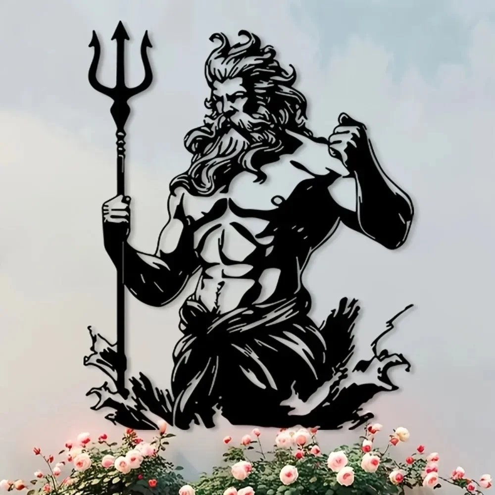 Vintage Greek God Aluminum Wall Art 12x16 Inch Waterproof Metal Decor Living Room Bedroom Home Office Rustproof Gift Ornament