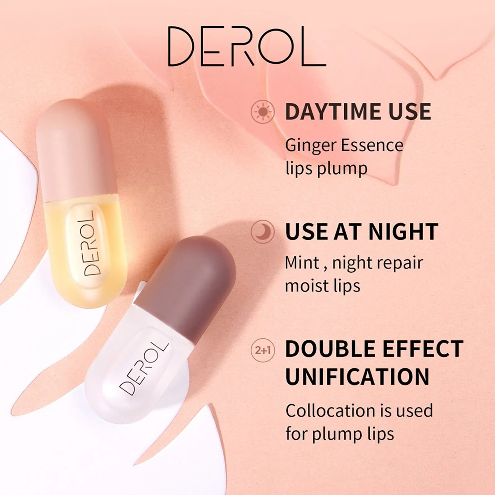 2pcs Mint Lip enriching Lotion 11ml Ginger Plant Extract essence Lip enriching Lubricant Lip enriching lipstick