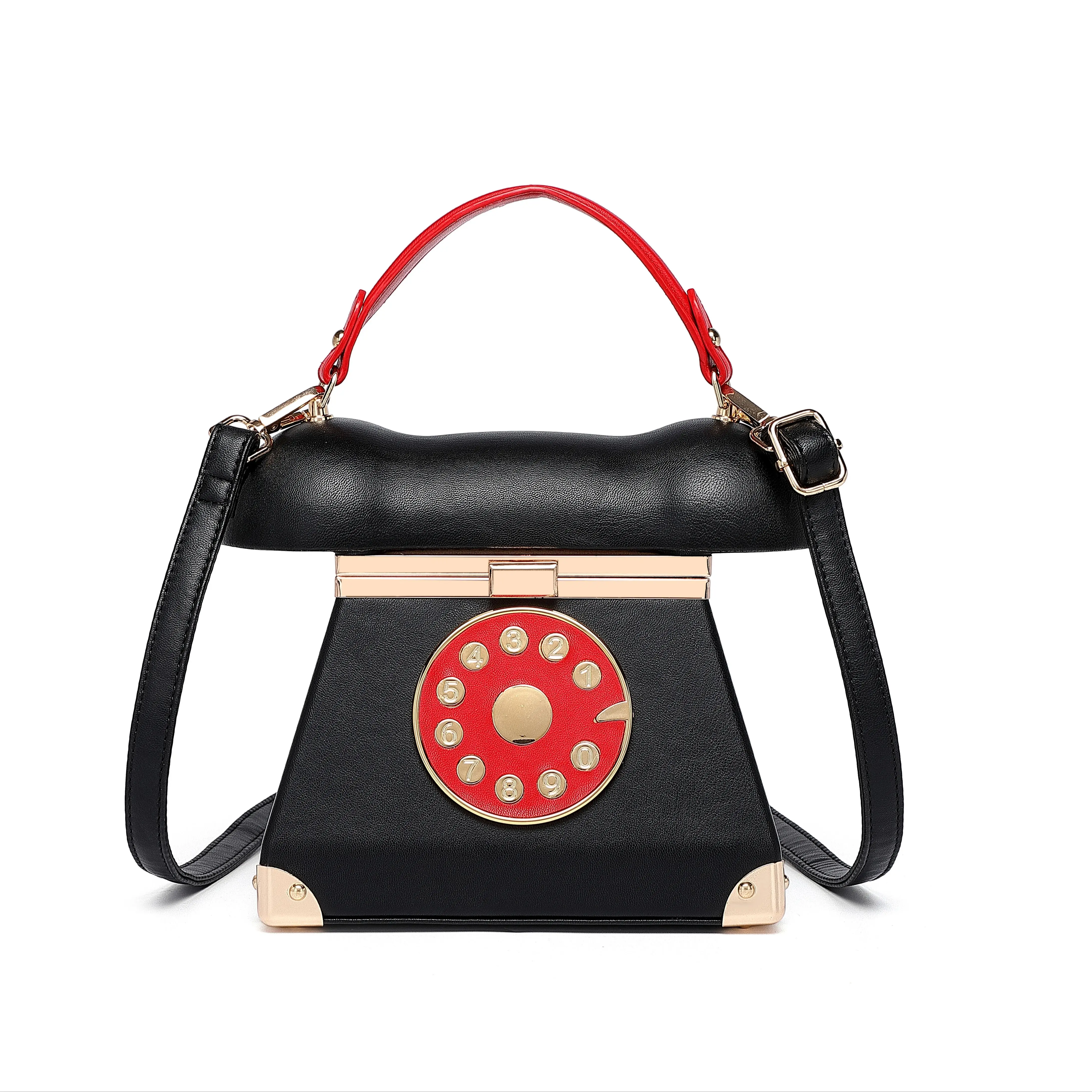 

A niche, light luxury, retro women's bag that is fashionable and versatile, an old-fashioned landline phone design handbag