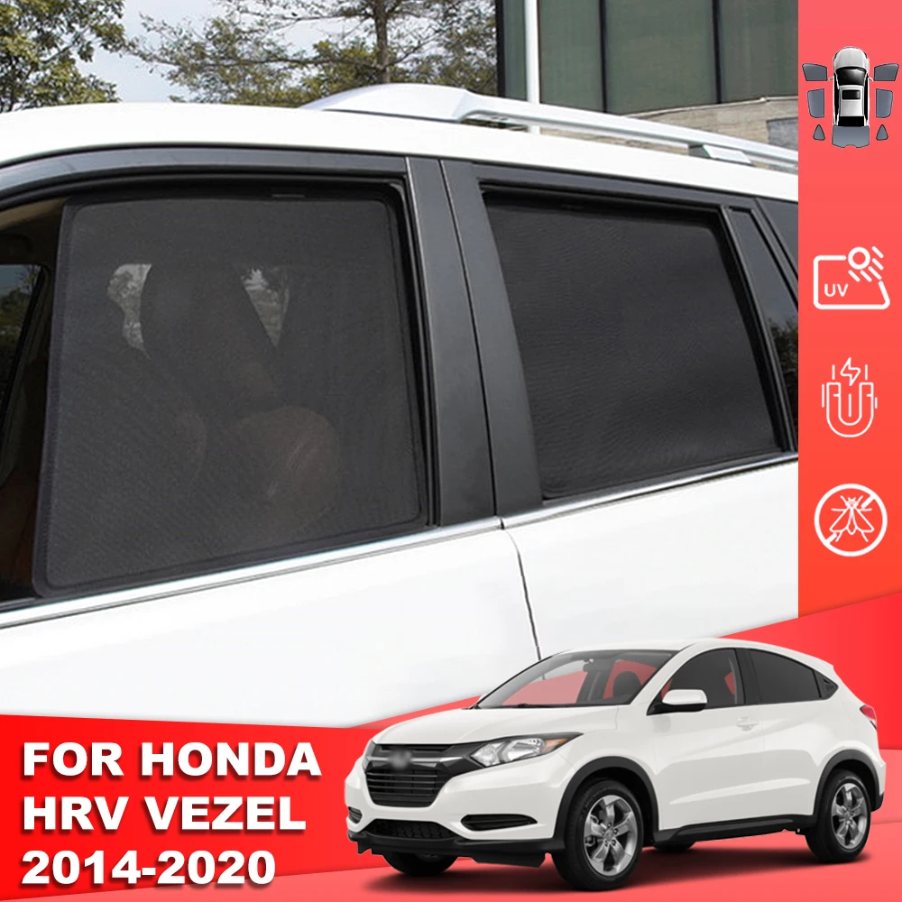 

For Honda HR-V HRV Vezel RU 2013-2021 Magnetic Car Sunshade Front Windshield Curtain Rear Side Baby Window Sun Shade Visor