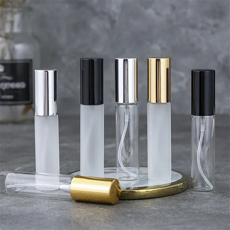 20/50/100PCS 5ML 10ML 15ML Clear Frosted Glass Perfume Bottle Spray Atomizer Empty Sample Vials Refillable Mini Sprayer Bottle 3