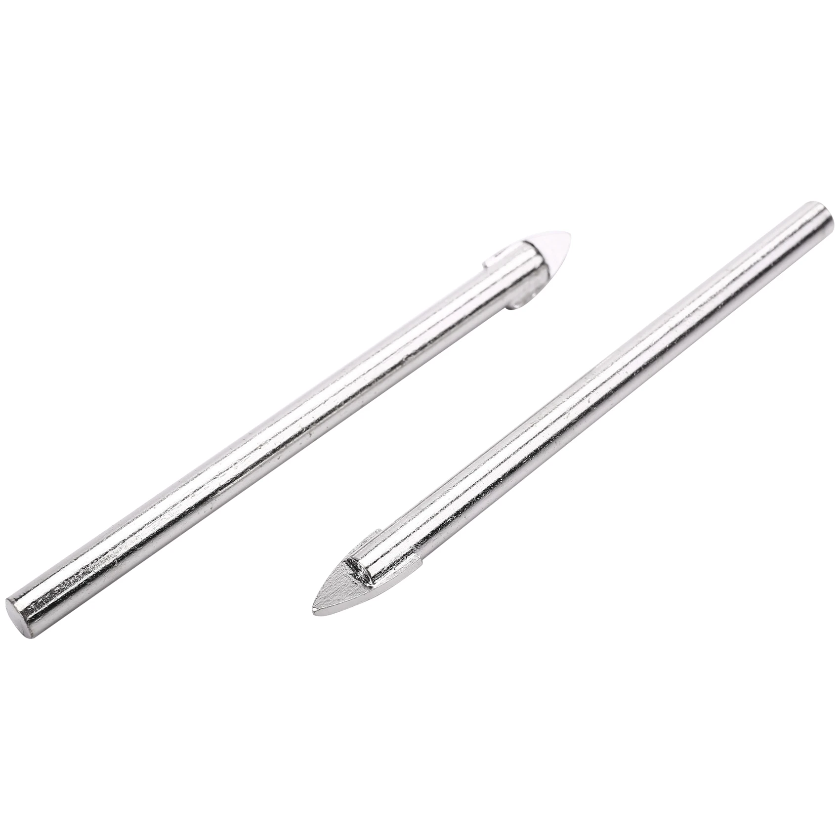 Cabezal de punta de lanza piezas, broca de vidrio para azulejos de mármol y cerámica, vástago redondo de 6MM, herramientas de perforación para azulejos de baño, 10 Uds.