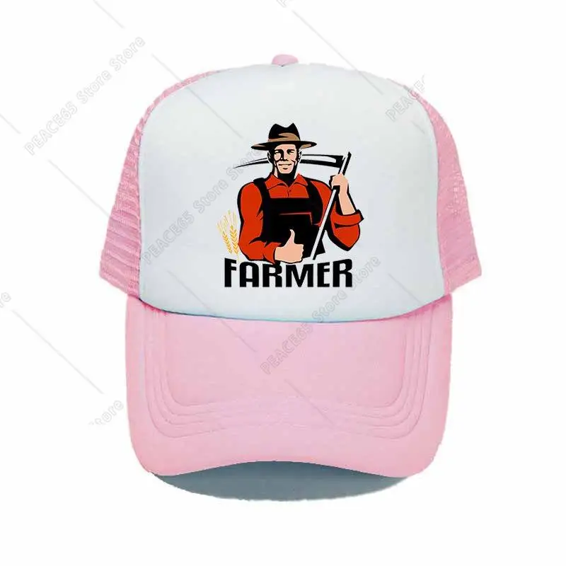 Farm Farmer Trucker Hat For Men Women Vintage Green Farmer Market Mesh Dad Hat Paddy Hoe Summer Baseball Caps And Hats