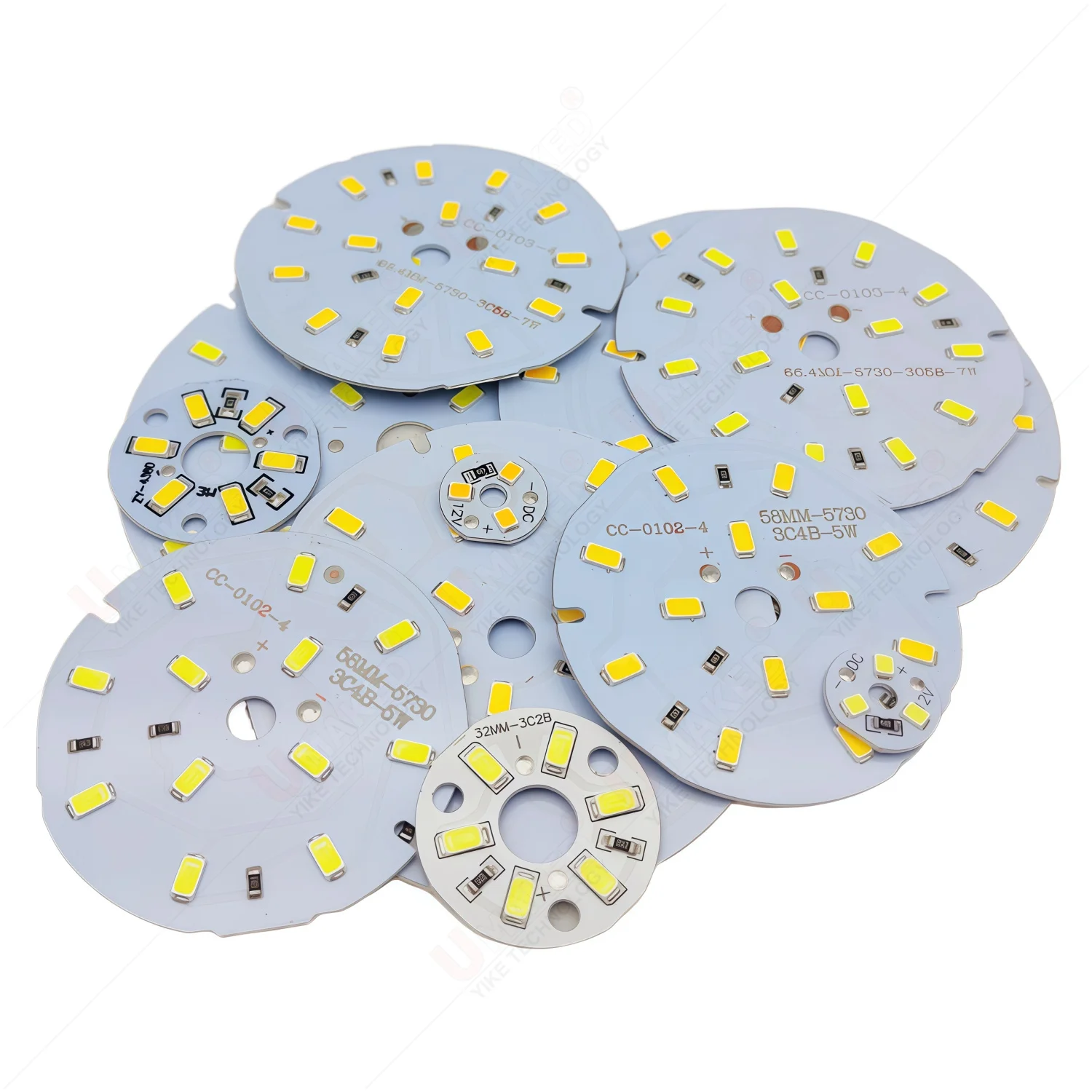 

10pcs DC12V 3w5W 7W 9W 12W LED SMD5730 chip,led PCB with smd for bulb light, lighting source, aluminum plate base with led chip