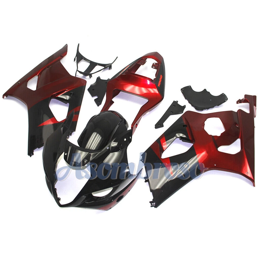 Motorcycle Accessories Fairings Fit for Suzuki GSXR1000 2003 2004 03 04 upmarket fairing kit Gloss Red Black