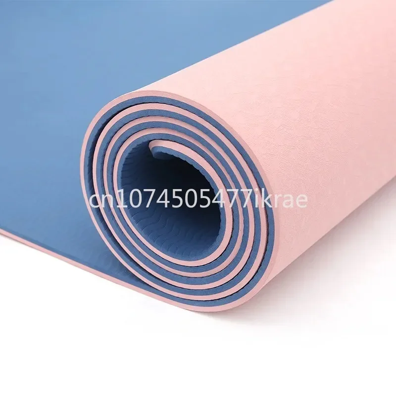 Custom Logo Eco Friendly Double Layer Tpe Yoga Mat Custom Color Tpe Yoga Mat With Position Line(*51)