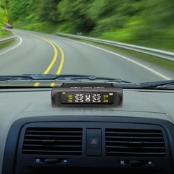 Car TPMS Tyre Pressure Monitoring System Digital LCD Display Tyre Pressure Auto Security Alarm Systems Solar Power