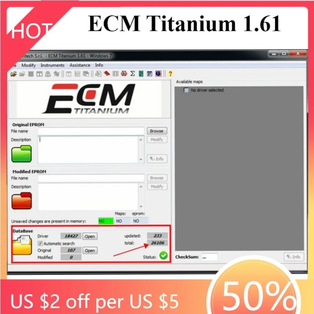 

ECM Titanium 1.61 Программное обеспечение для ремонта драйверов для KESS для KTAG, диагностическое обслуживание автомобилей, тюнинг, инструменты для напоминания ЭБУ