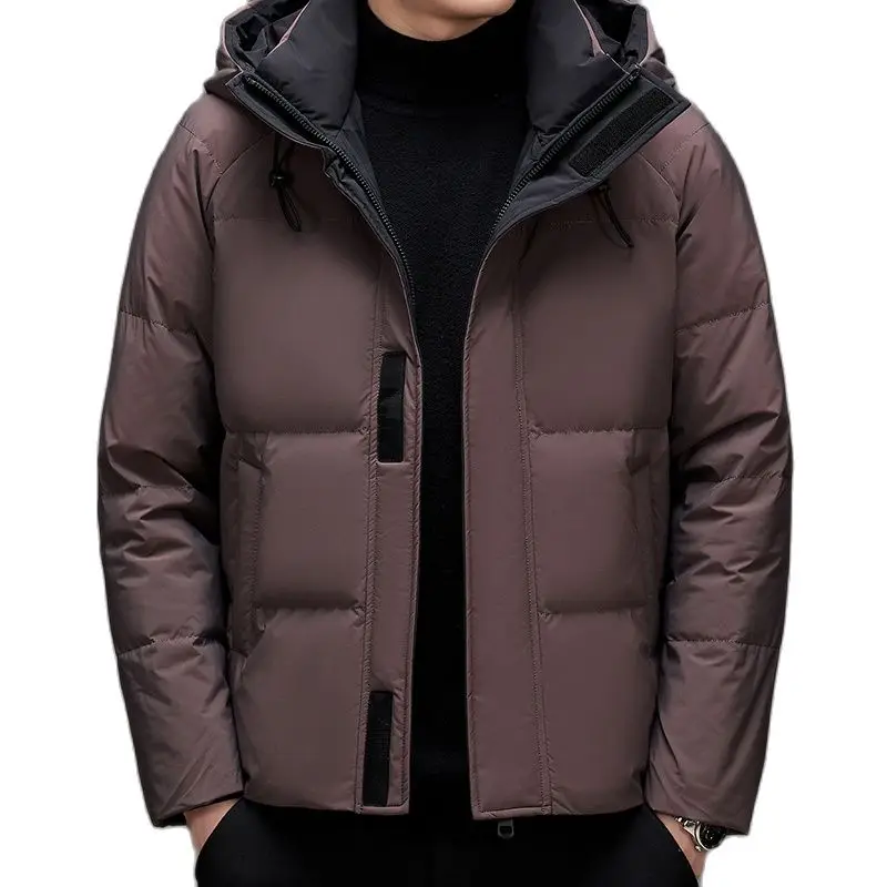 BATMO 2023 new arrival winter 90% white duck down hooded jackets men,warm thick parkas coat 169