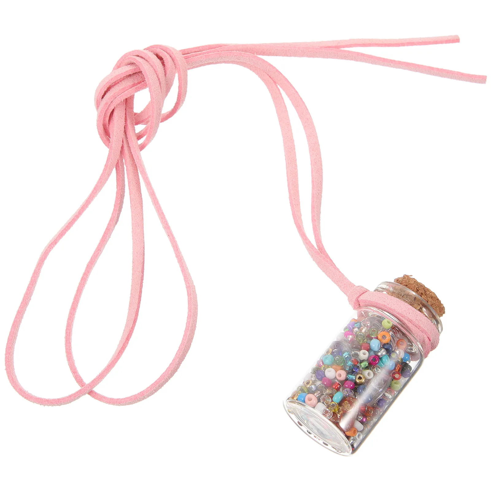 1セット ビーズボトルセット ガラス製ウィッシングボトル 木製コルク付き ホームデコレーション ホリデーギフト ティーン向け クリエイティブDIYアクティビティ