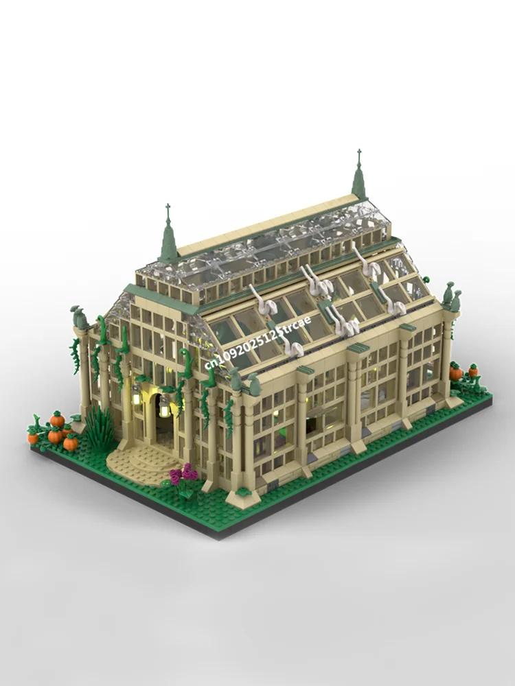 새로운 2450개 조각 도시 핫 스트리트 뷰 모듈형 허브 온실 모델 블록 DIY 창의적 아이디어 어린이 장난감 생일 선물