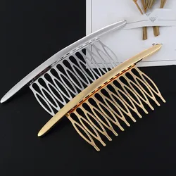 Peines laterales para el cabello de moda, peine francés, Clip para el cabello con dientes rectos, peine giratorio, velo de novia, accesorios para el cabello