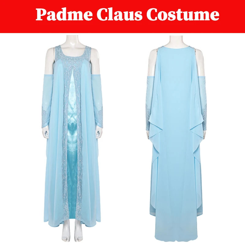 

Платье Падме Cos Amidala, карнавальный костюм из фильма, космическая битва, маскировка, фантазия, одежда для ролевых игр, карнавальные костюмы на Хэллоуин