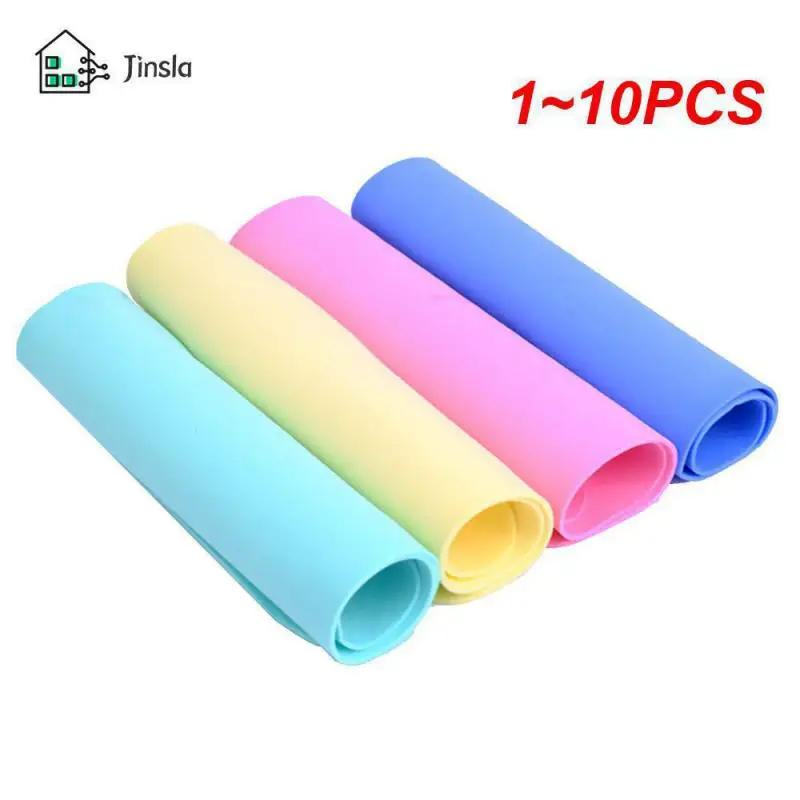 1~10PCS 30*20cm Color Random Function Deerskin Towel Car Wash Wipe Towel PVA Synthetic Deerskin Towel Household Cleaning Cloths