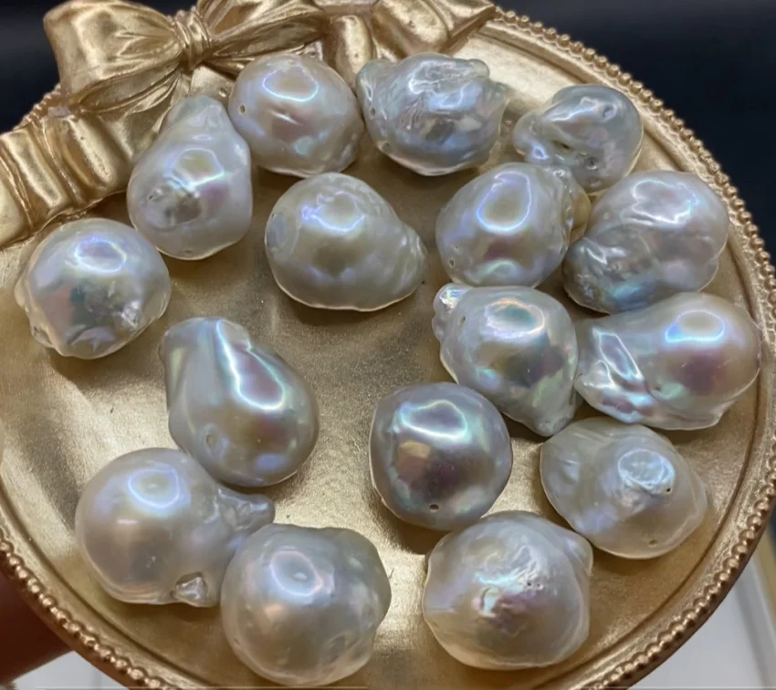 

1A нерегулярные бусины из натурального жемчуга в стиле барокко, настоящие белые бусины из пресноводного жемчуга, свободные бусины для изготовления ювелирных изделий, браслет, ожерелье «сделай сам»