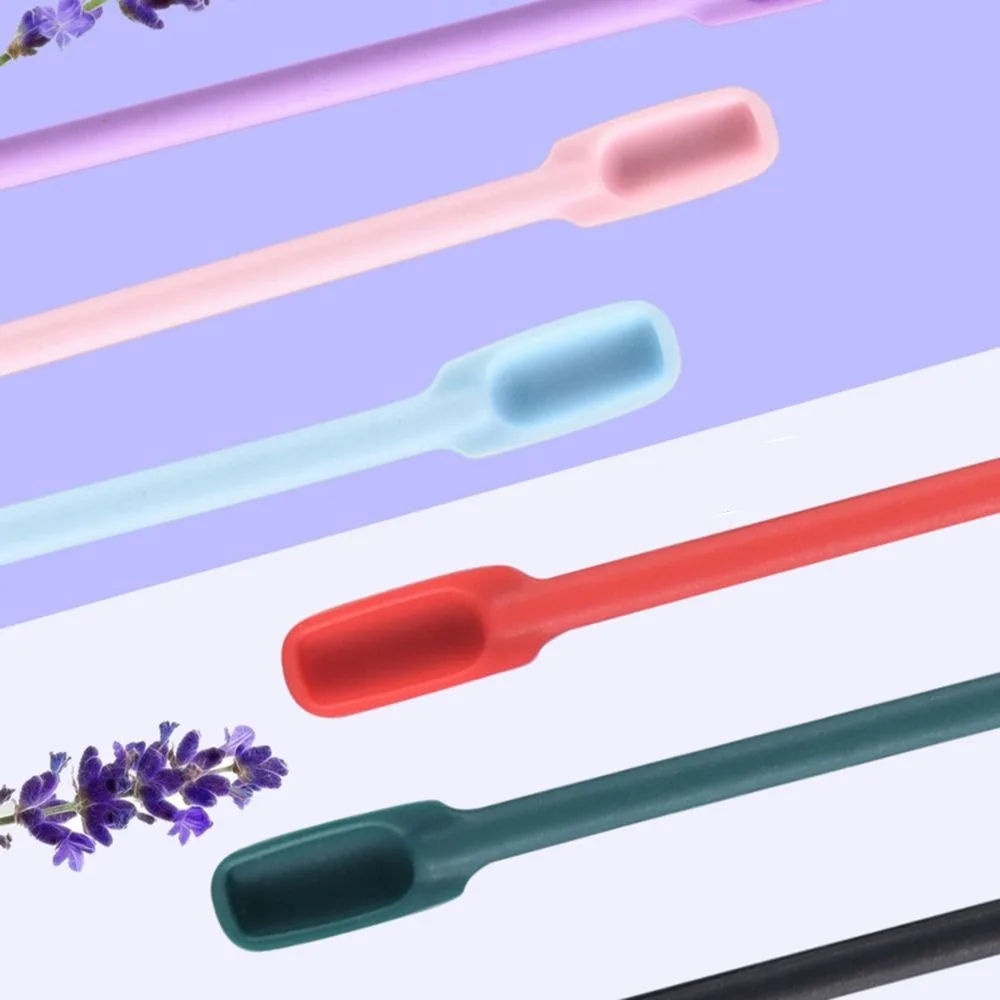 Reusable Soft Cosmetic Last Drop Scoop Cream Beauty Tools Cosmetics Spoon Makeup Brushes Silicone Spatula Deep Bottle Scraper