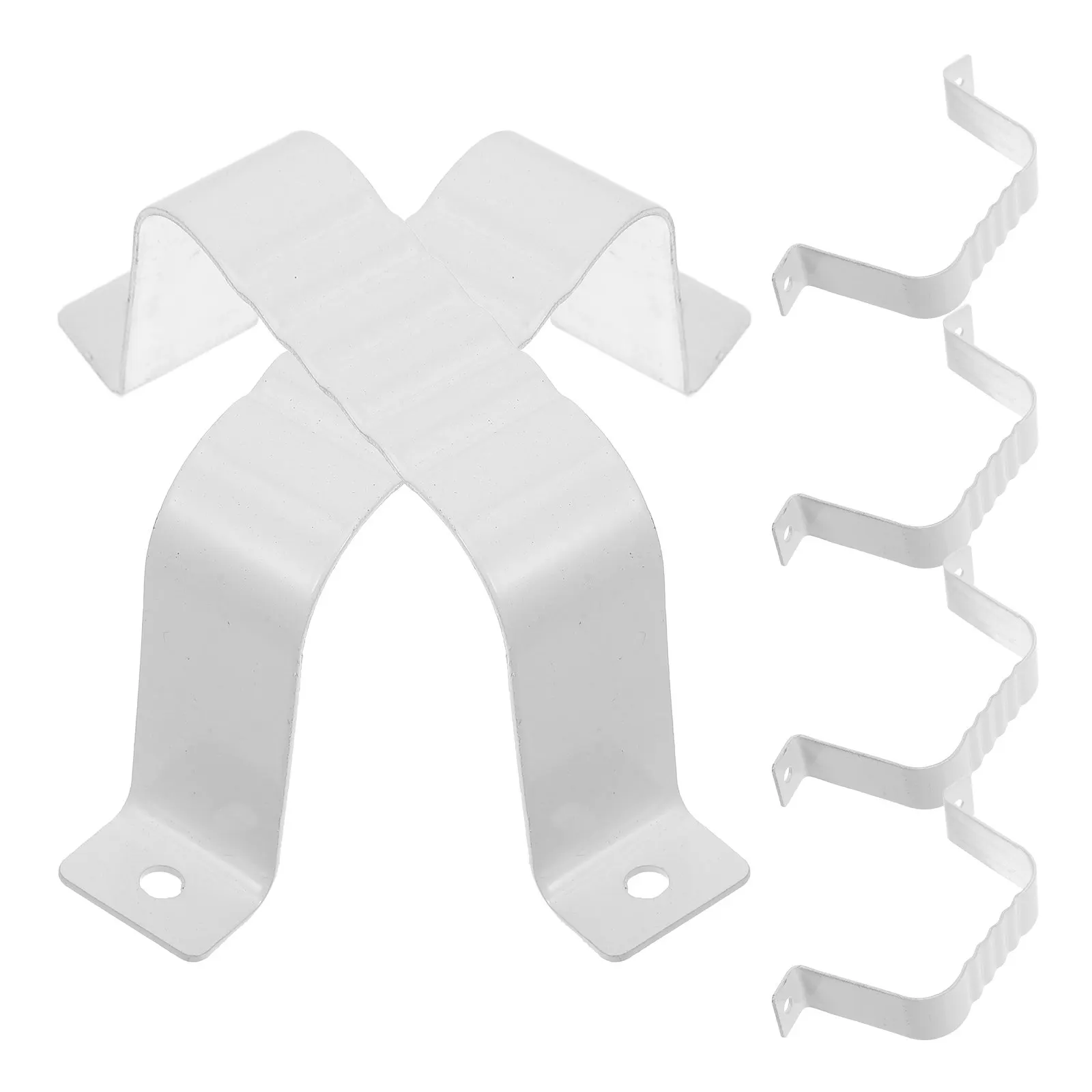 1Set Downspout Strap Aluminum Alloy Rain Gutter Adapter Bracket Heavy Duty Villa Outdoor Gutter Clips Accessories
