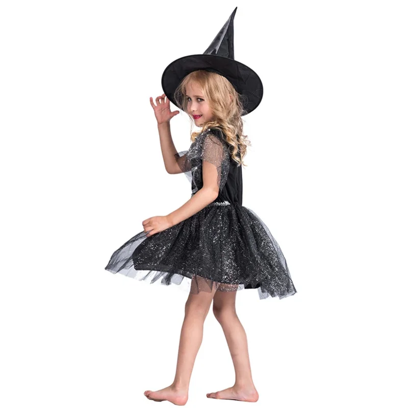 Cosplay Witch Stage Traje para Meninas, Halloween Star Girl Saia, Novidade Personagem