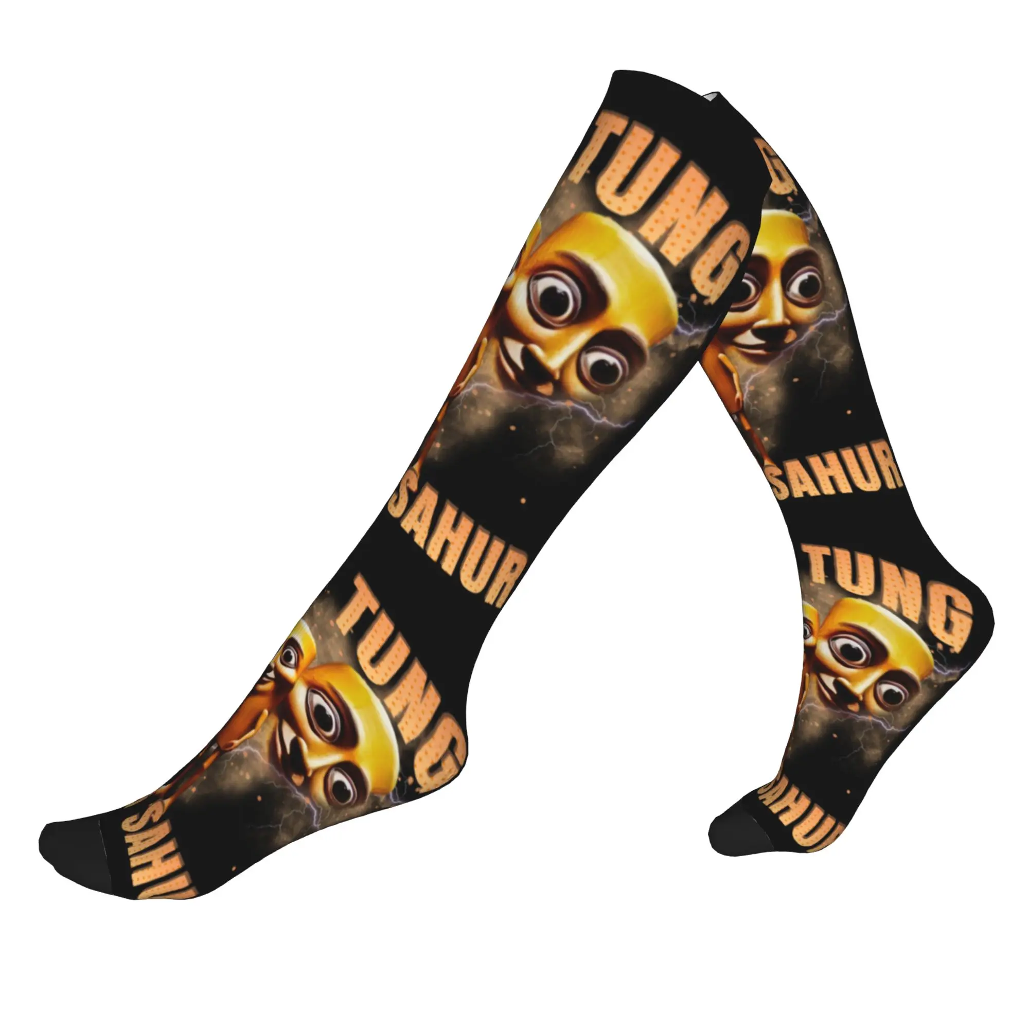 

Tung Tung Tung Sahur Funny Meme Italian Brainrot Dress Socks Mens Womens Warm Fashion Sports Compression Socks