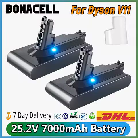 For Dyson V11 Screw Type Rechargeable Battery 25.2V 7000mAh SV15 Vacuum Cleaner Battery For V11 Series Replacement Battery