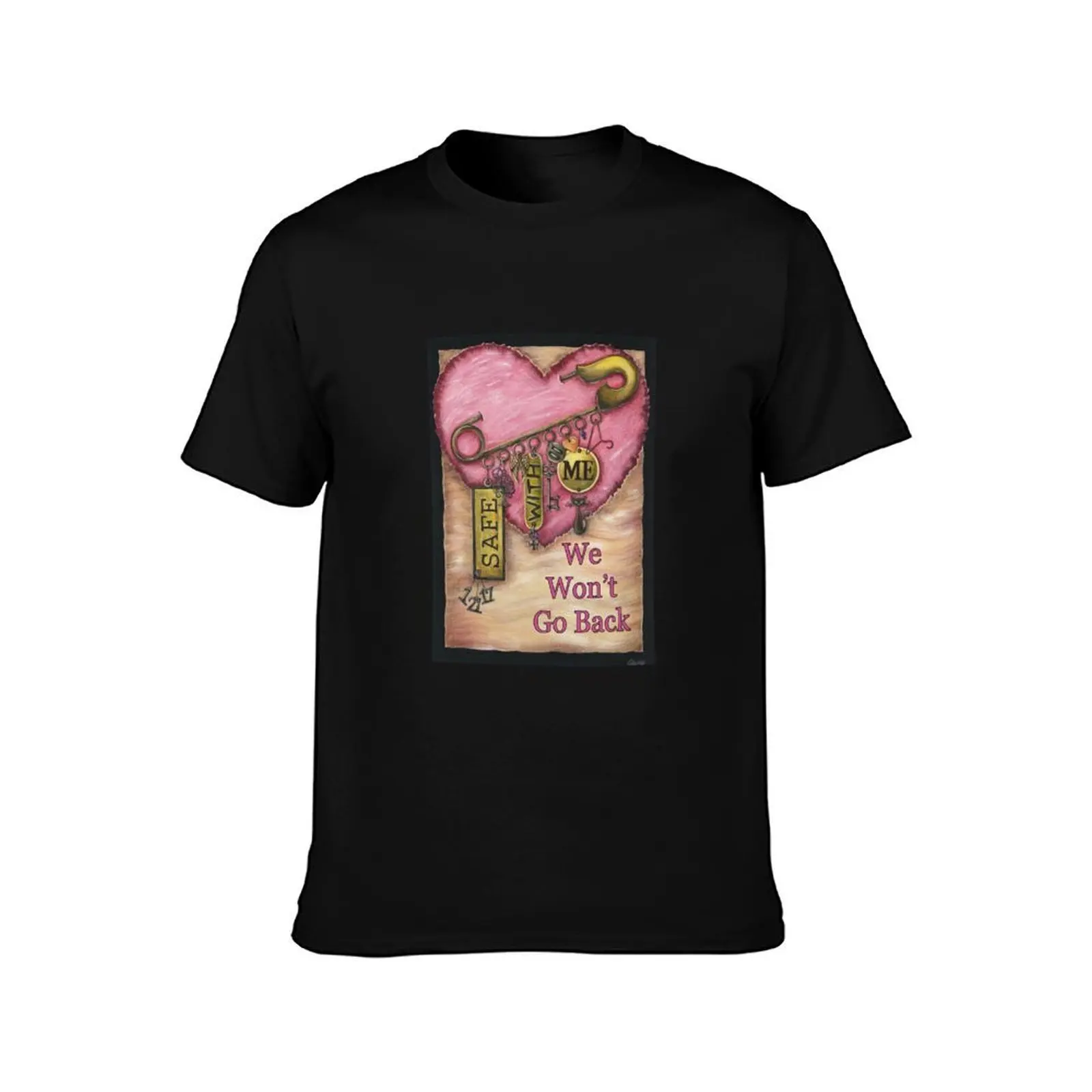 Safe With Me T-Shirt Classic Print Short Sleeve Shirt