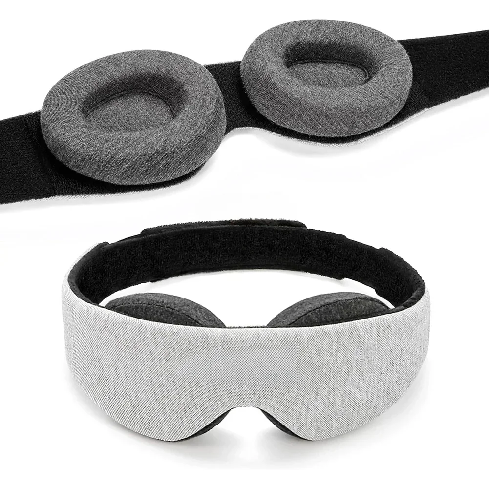 Masque de sommeil 3D noir en mousse à mémoire de forme, cache-yeux respirant, patch oculaire de voyage, masque de sommeil lisse, aide au sommeil relaxant pour femmes et hommes