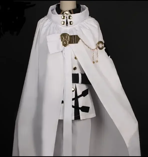 

Seraph of the end Cosplay Mikaela Hyakuya White Suit Men