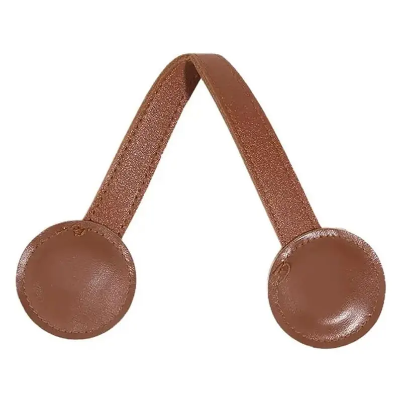 TEXU Travel Bag Charms Luggage Accessories Magnetic Pu Leather Hat Clip Multi-Purpose Strong Round Organizer