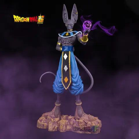 Quente 30cm anime figura dragon ball z beerus super deus da destruição figuras figura de ação coleção modelo brinquedo para crianças presente